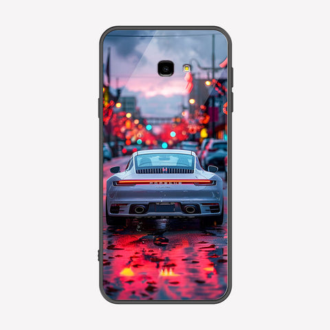 Samsung Galaxy J4 Plus Cover - Car Series - Premium Printed Metal soft Bumper shock Proof Case