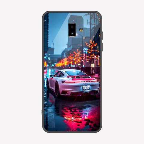 Samsung Galaxy J6 Plus 2018 Cover - Car Series - Premium Printed Metal soft Bumper shock Proof Case
