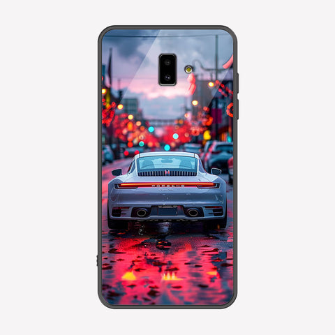 Samsung Galaxy J6 Plus 2018 Cover - Car Series - Premium Printed Metal soft Bumper shock Proof Case