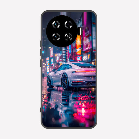 Tecno Spark 20 Pro Plus Cover - Car Series - Premium Printed Metal soft Bumper shock Proof Case