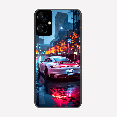 Tecno Spark 9 Pro Cover - Car Series - Premium Printed Metal soft Bumper shock Proof Case