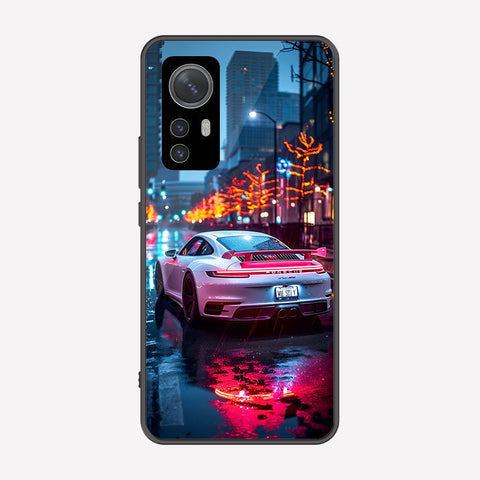 Xiaomi 12X Cover - Car Series - Premium Printed Metal soft Bumper shock Proof Case