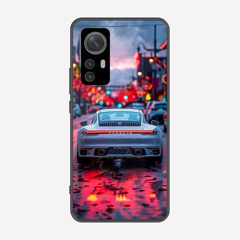 Xiaomi 12S Cover - Car Series - Premium Printed Metal soft Bumper shock Proof Case
