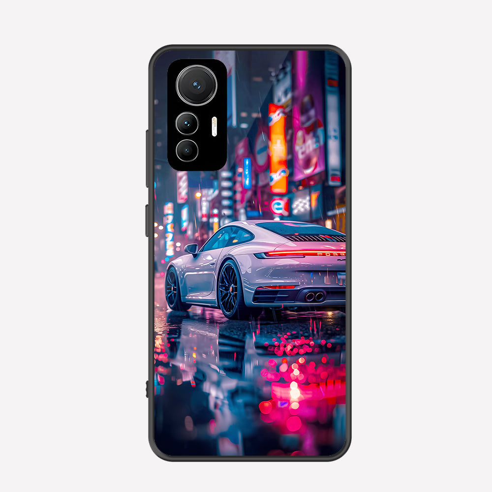 Xiaomi 12 Lite Cover - Car Series - Premium Printed Metal soft Bumper shock Proof Case