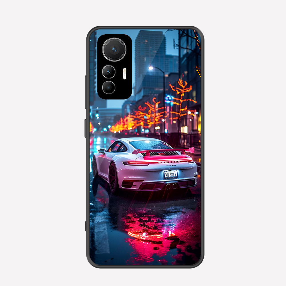 Xiaomi 12 Lite Cover - Car Series - Premium Printed Metal soft Bumper shock Proof Case