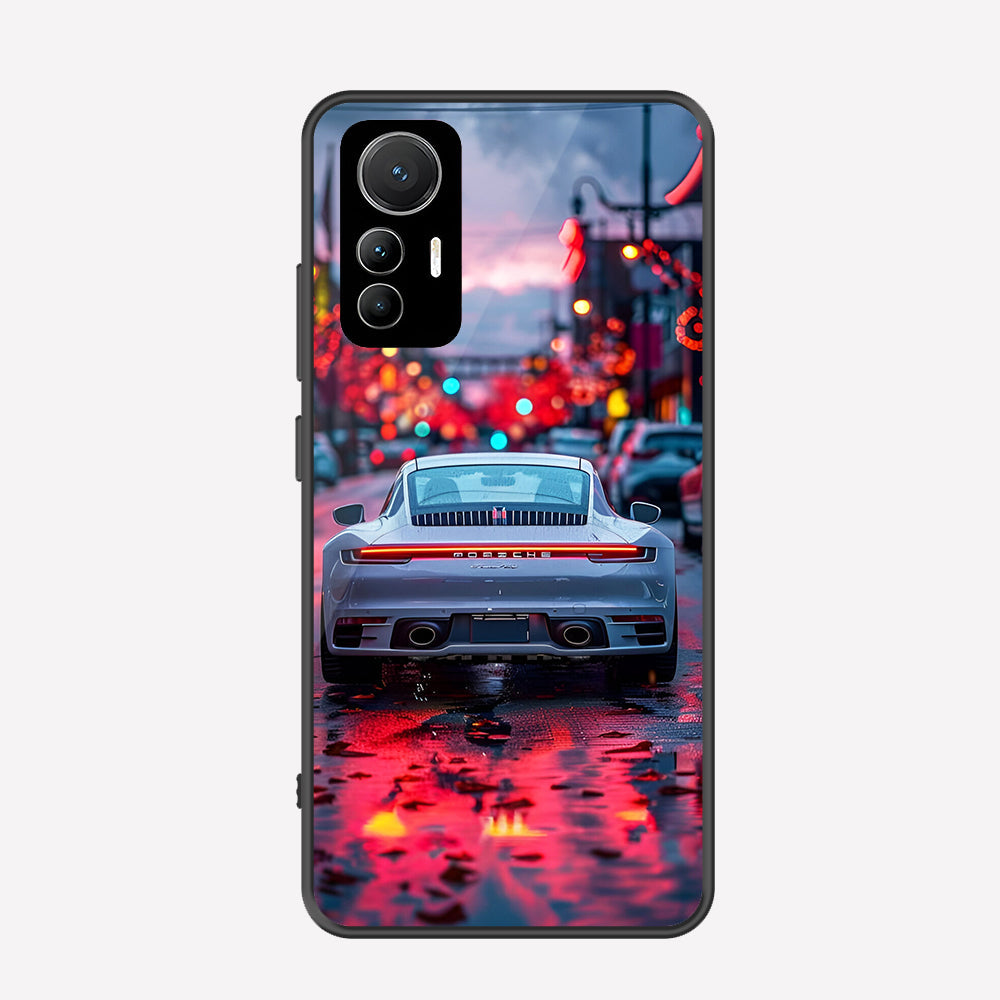Xiaomi 12 Lite Cover - Car Series - Premium Printed Metal soft Bumper shock Proof Case