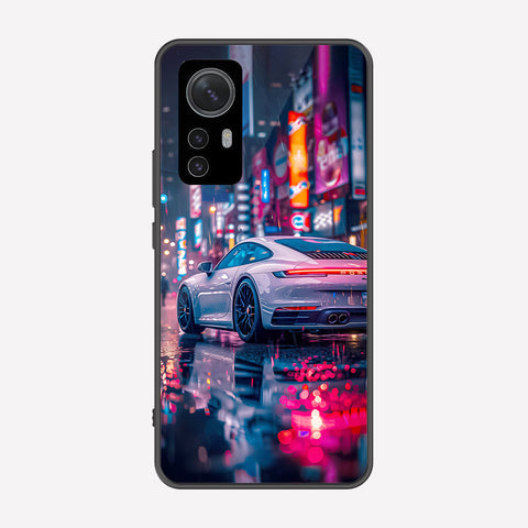Xiaomi 12 Pro Cover - Car Series - Premium Printed Metal soft Bumper shock Proof Case