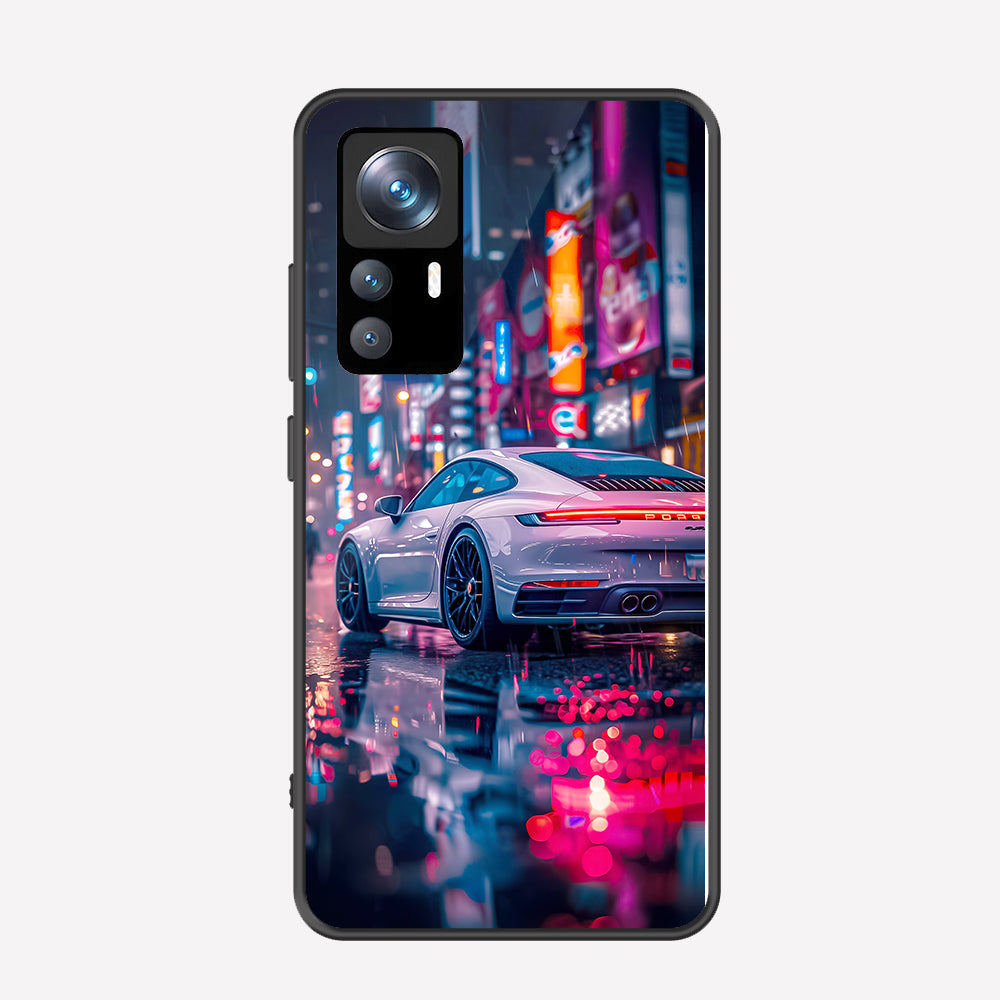 Xiaomi 12T Pro Cover - Car Series - Premium Printed Metal soft Bumper shock Proof Case