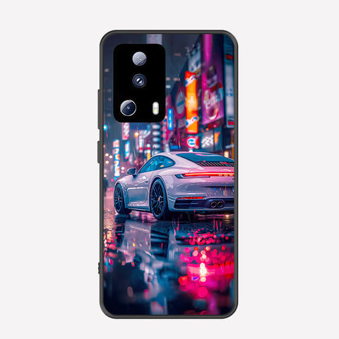 Xiaomi 13 Lite Cover - Car Series - Premium Printed Metal soft Bumper shock Proof Case