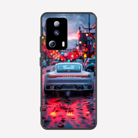Xiaomi 13 Lite Cover - Car Series - Premium Printed Metal soft Bumper shock Proof Case