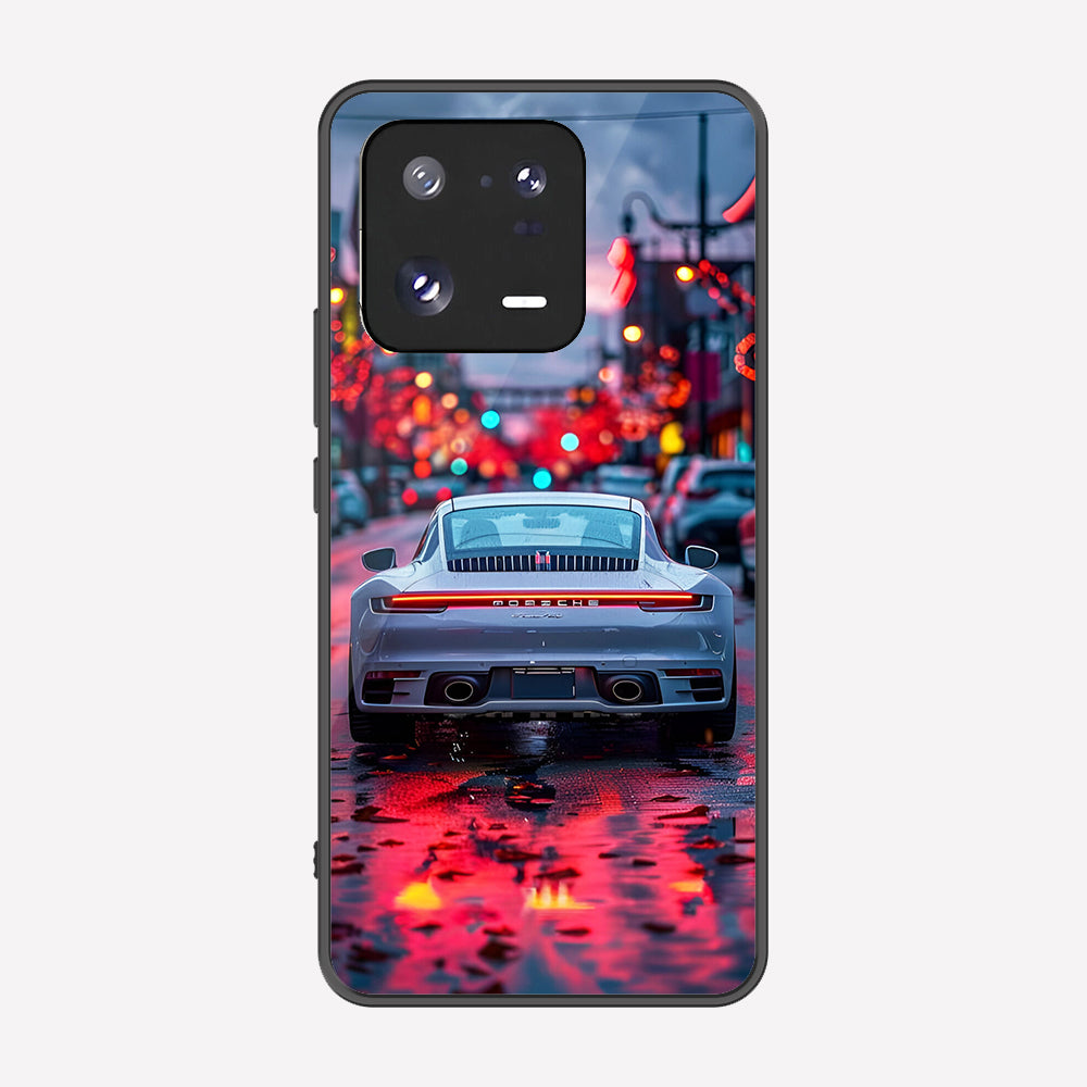 Xiaomi 13 Pro Cover - Car Series - Premium Printed Metal soft Bumper shock Proof Case