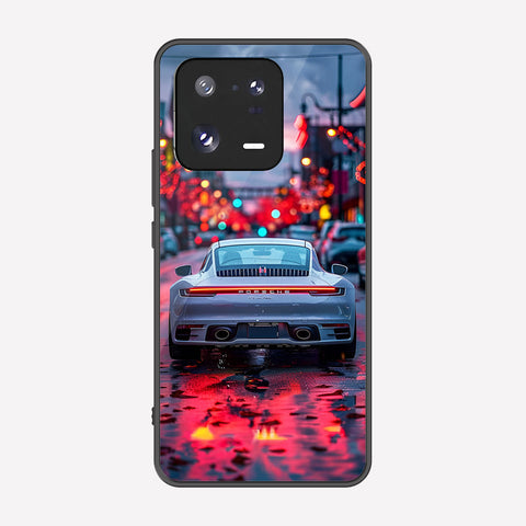 Xiaomi 13 Pro Cover - Car Series - Premium Printed Metal soft Bumper shock Proof Case