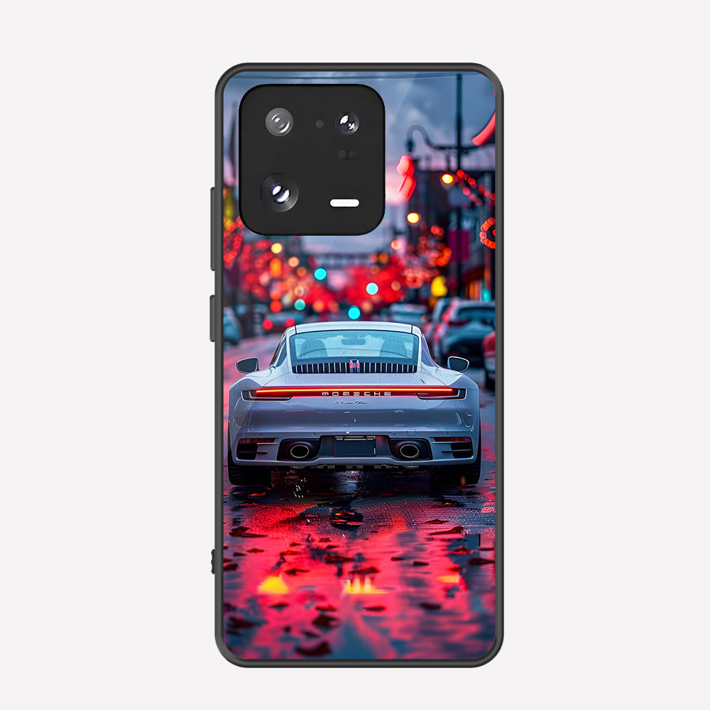 Xiaomi Civi 3 Cover - Car Series - Premium Printed Metal soft Bumper shock Proof Case