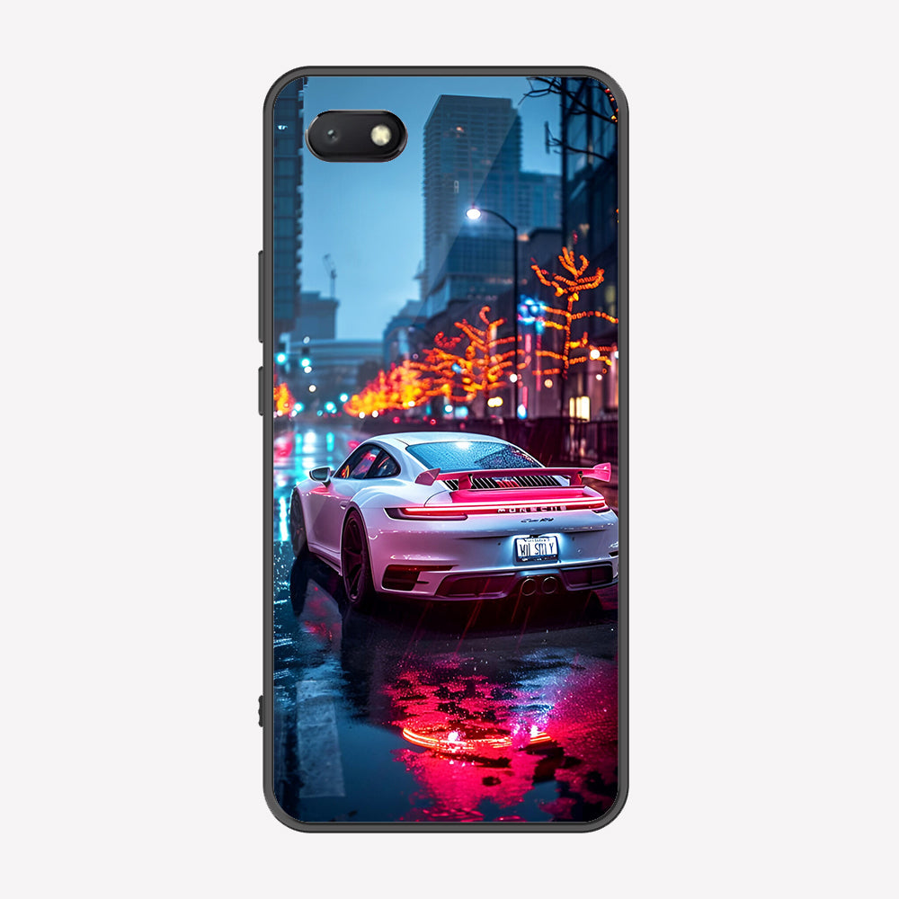 Huawei Y5 Prime 2018 / Y5 2018 / Honor 7S Cover - Car Series - Premium Printed Metal soft Bumper shock Proof Case