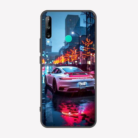 Honor 9C Cover - Car Series - Premium Printed Metal soft Bumper shock Proof Case
