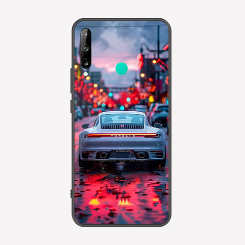 Honor 9C Cover - Car Series - Premium Printed Metal soft Bumper shock Proof Case