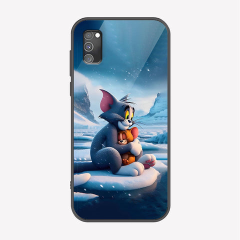 Samsung Galaxy A02s Cover - Tom & Jerry Series - Premium Printed Metal soft Bumper shock Proof Case