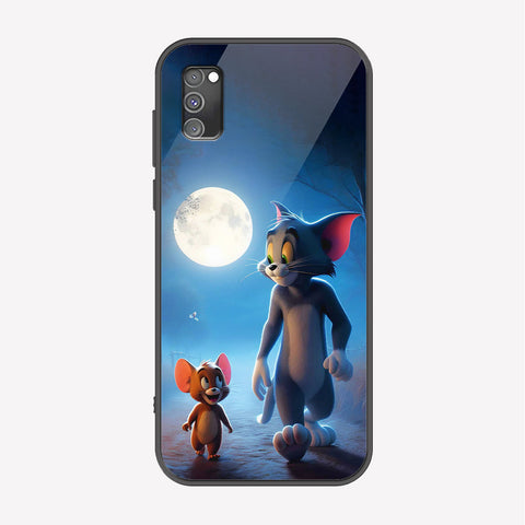 Samsung Galaxy A02s Cover - Tom & Jerry Series - Premium Printed Metal soft Bumper shock Proof Case