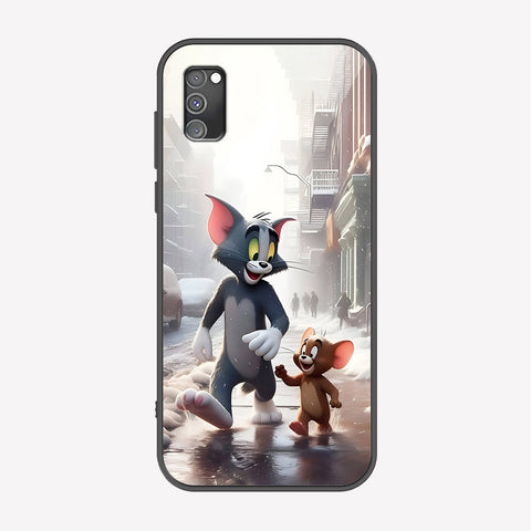 Samsung Galaxy A02s Cover - Tom & Jerry Series - Premium Printed Metal soft Bumper shock Proof Case