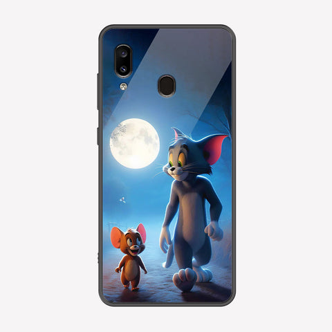 Samsung Galaxy A30 Cover - Tom & Jerry Series - Premium Printed Metal soft Bumper shock Proof Case