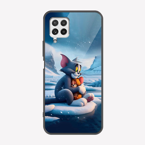 Samsung Galaxy A22 Cover - Tom & Jerry Series - Premium Printed Metal soft Bumper shock Proof Case