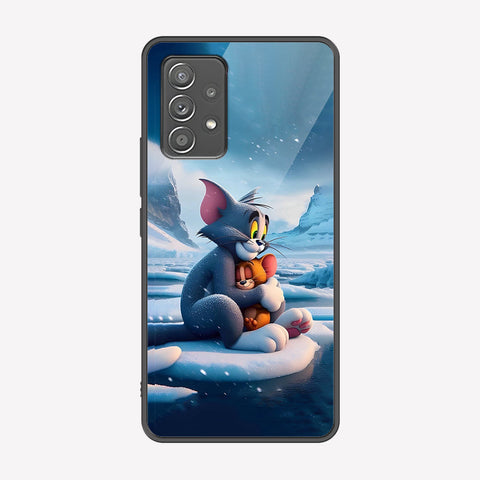 Samsung Galaxy A52 Cover - Tom & Jerry Series - Premium Printed Metal soft Bumper shock Proof Case
