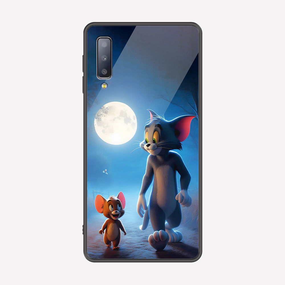 Samsung Galaxy A50s Cover - Tom & Jerry Series - Premium Printed Metal soft Bumper shock Proof Case