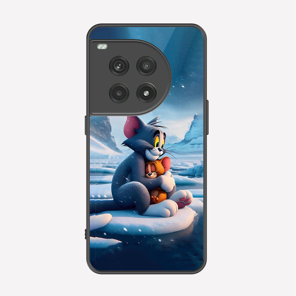 OnePlus 12R Cover - Tom & Jerry Series - Premium Printed Metal soft Bumper shock Proof Case