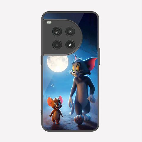 OnePlus 12R Cover - Tom & Jerry Series - Premium Printed Metal soft Bumper shock Proof Case