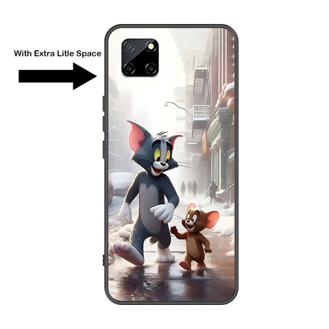 Realme Narzo 30A Cover - Tom & Jerry Series - Premium Printed Metal soft Bumper shock Proof Case