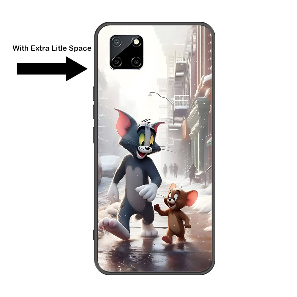 Realme Narzo 30A Cover - Tom & Jerry Series - Premium Printed Metal soft Bumper shock Proof Case