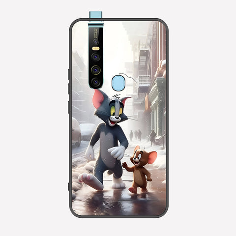Tecno Camon 15 Premier Cover - Tom & Jerry Series - Premium Printed Metal soft Bumper shock Proof Case