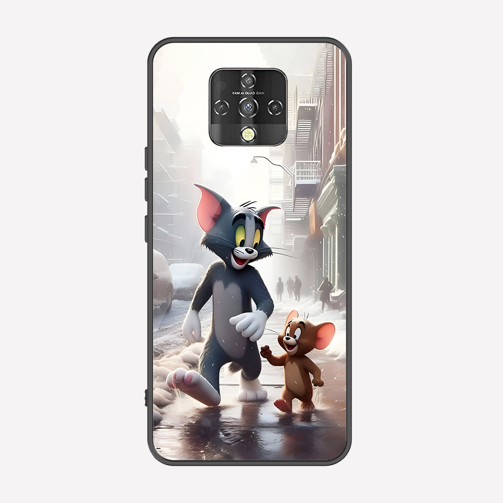 Tecno Camon 16 Cover - Tom & Jerry Series - Premium Printed Metal soft Bumper shock Proof Case