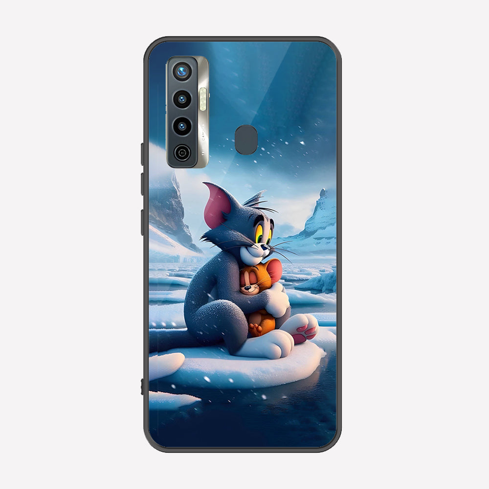 Tecno Camon 17 Cover - Tom & Jerry Series - Premium Printed Metal soft Bumper shock Proof Case