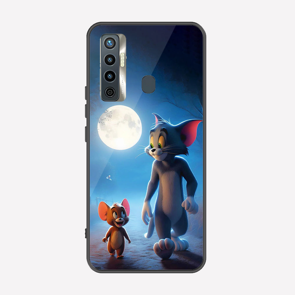 Tecno Camon 17 Cover - Tom & Jerry Series - Premium Printed Metal soft Bumper shock Proof Case