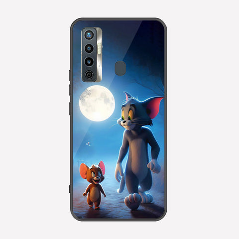 Tecno Camon 17 Cover - Tom & Jerry Series - Premium Printed Metal soft Bumper shock Proof Case