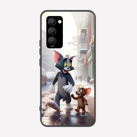 Tecno Camon 18 Cover - Tom & Jerry Series - Premium Printed Metal soft Bumper shock Proof Case