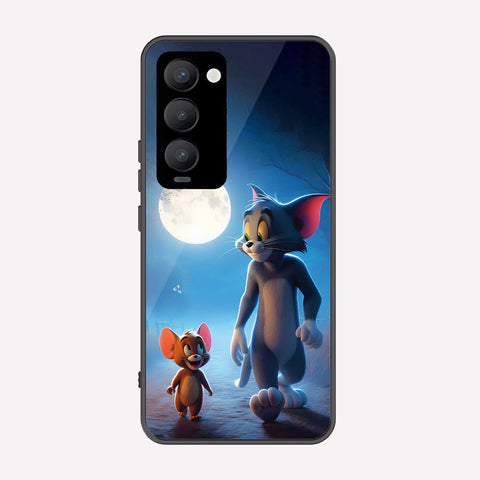 Tecno Camon 18 Premier Cover - Tom & Jerry Series - Premium Printed Metal soft Bumper shock Proof Case