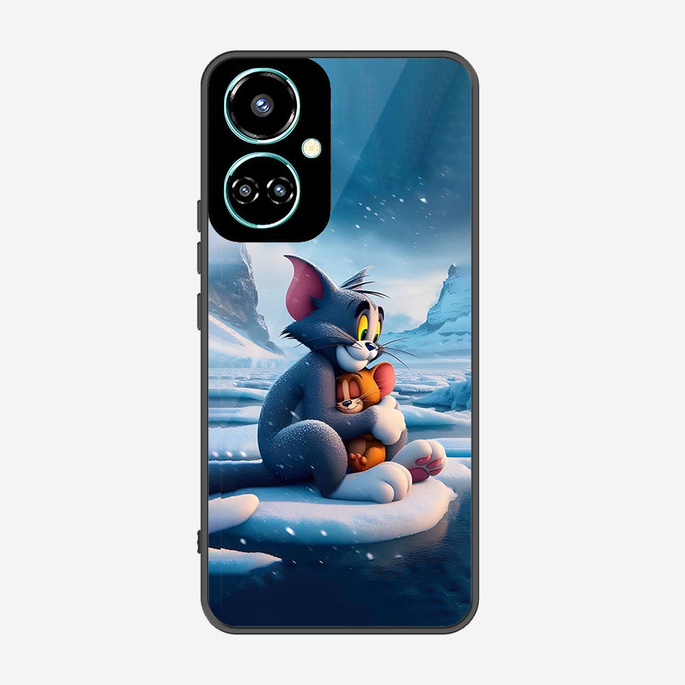 Tecno Camon 19 Pro Cover - Tom & Jerry Series - Premium Printed Metal soft Bumper shock Proof Case