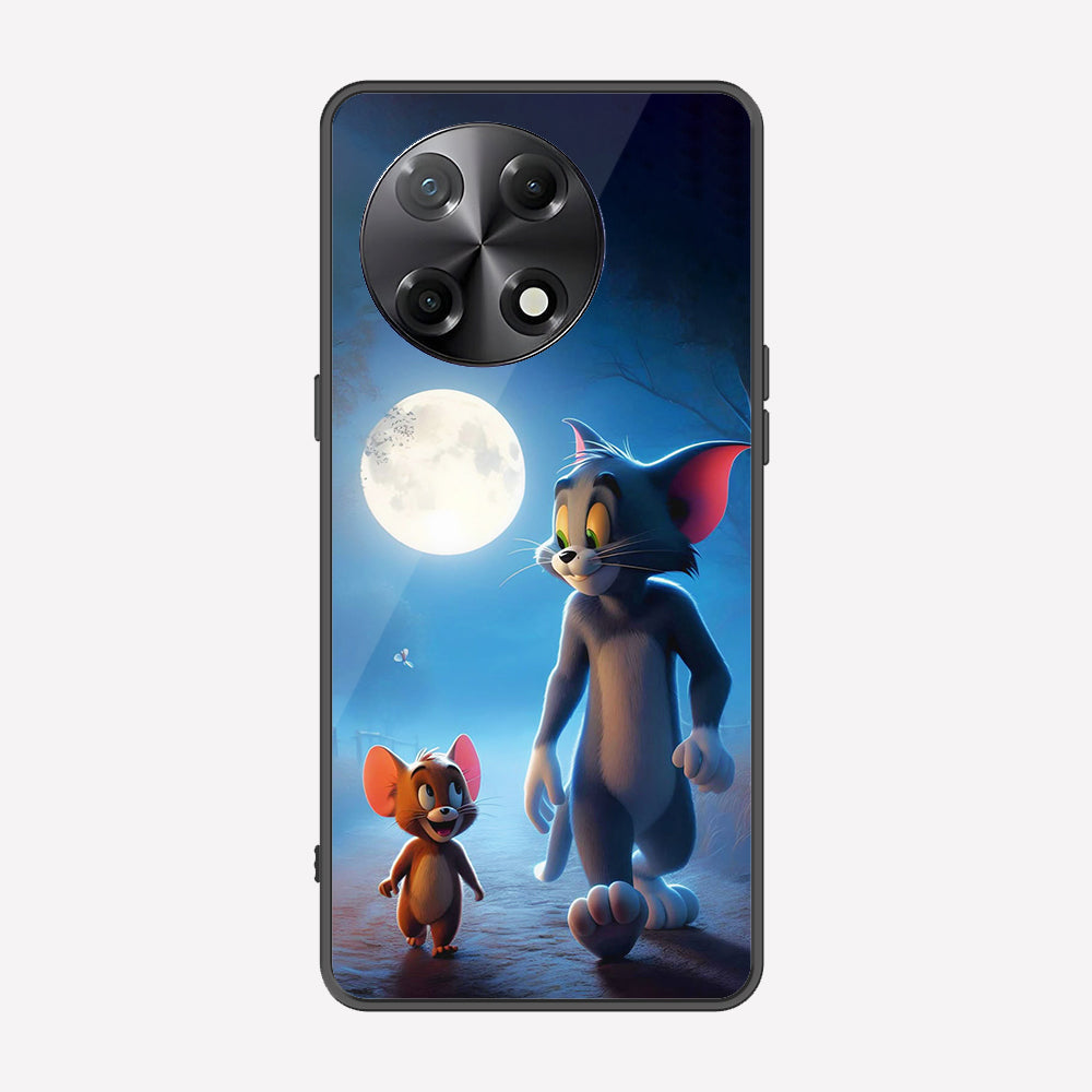 Tecno Camon 30S Cover - Tom & Jerry Series - Premium Printed Metal soft Bumper shock Proof Case