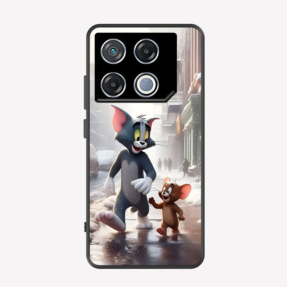 Infinix GT 20 Pro Cover - Tom & Jerry Series - Premium Printed Metal soft Bumper shock Proof Case
