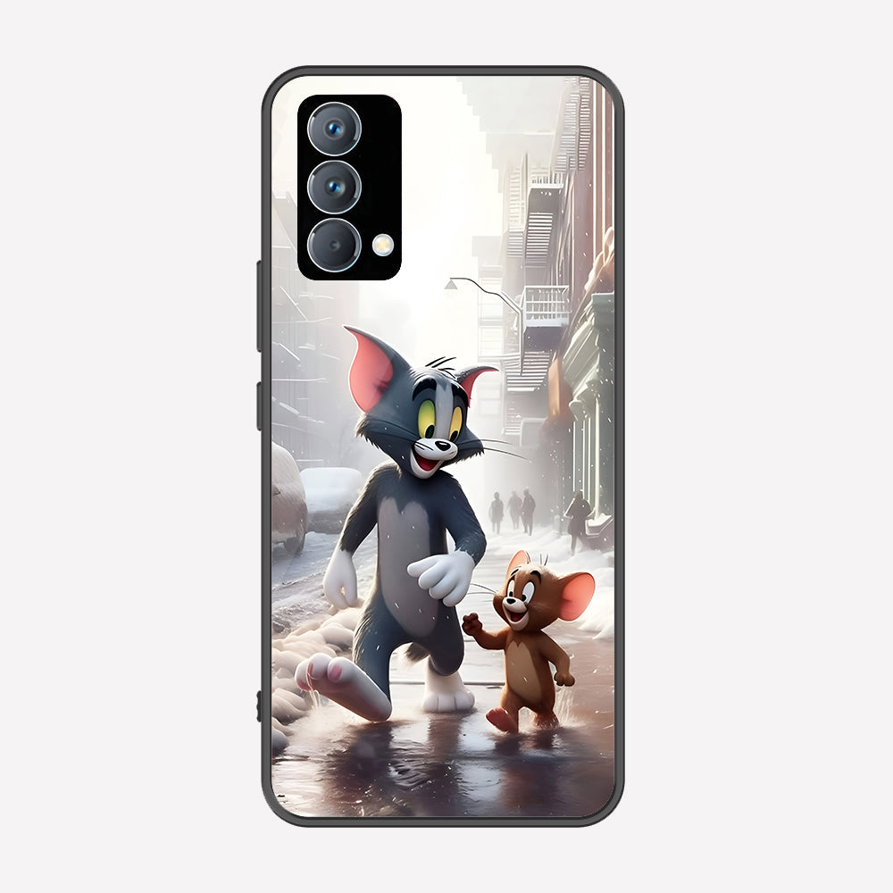 Realme GT Master Cover - Tom & Jerry Series - Premium Printed Metal soft Bumper shock Proof Case