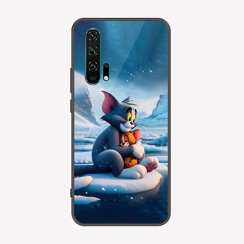 Honor 20 Pro Cover - Tom & Jerry Series - Premium Printed Metal soft Bumper shock Proof Case