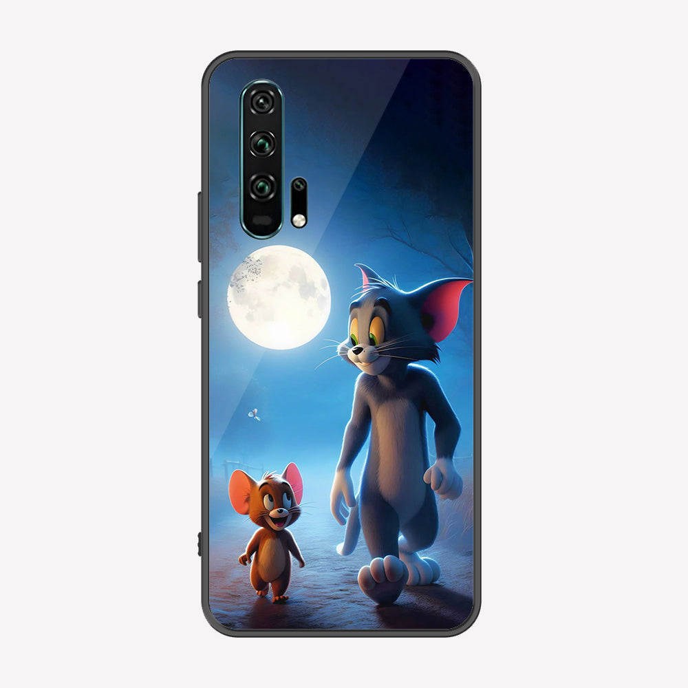 Honor 20 Pro Cover - Tom & Jerry Series - Premium Printed Metal soft Bumper shock Proof Case
