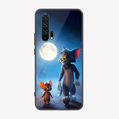Honor 20 Pro Cover - Tom & Jerry Series - Premium Printed Metal soft Bumper shock Proof Case