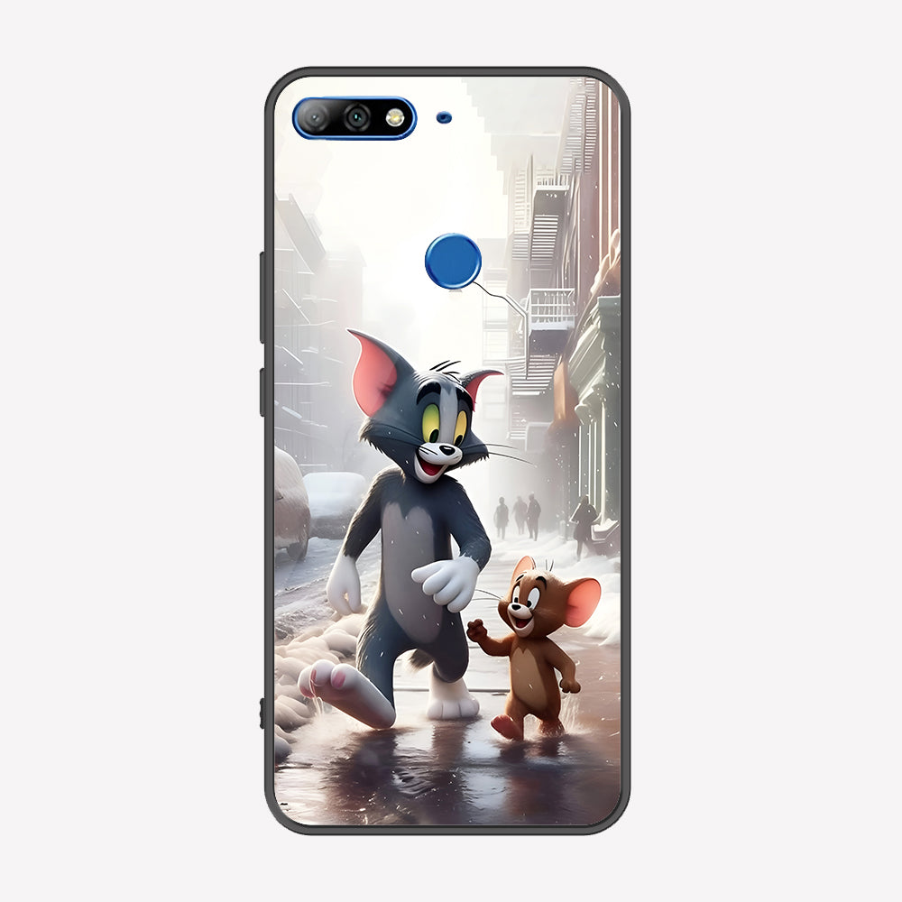 Huawei Honor 7C Cover - Tom & Jerry Series - Premium Printed Metal soft Bumper shock Proof Case