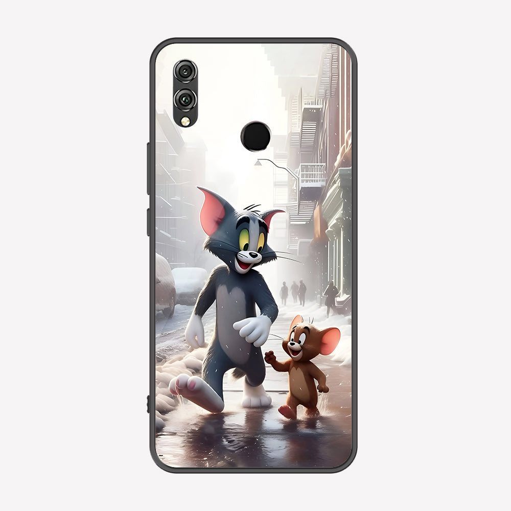 Huawei Honor 8X Cover - Tom & Jerry Series - Premium Printed Metal soft Bumper shock Proof Case