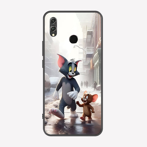 Huawei Honor 8X Cover - Tom & Jerry Series - Premium Printed Metal soft Bumper shock Proof Case