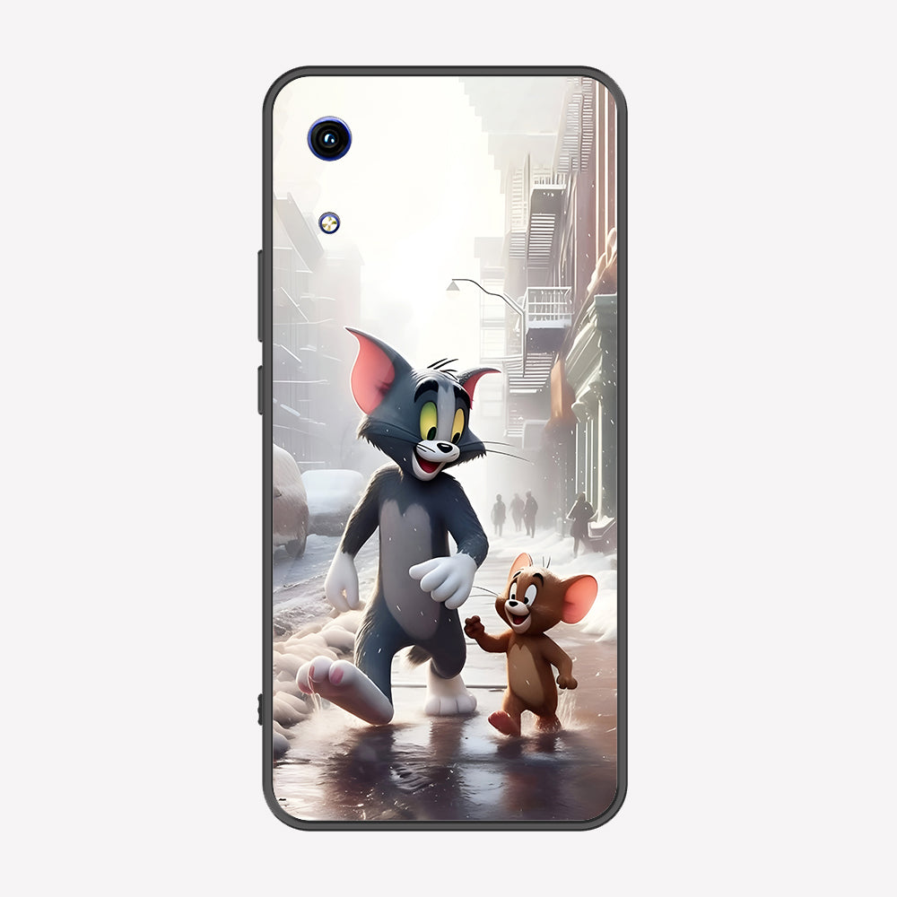 Huawei Honor Play 8A Cover - Tom & Jerry Series - Premium Printed Metal soft Bumper shock Proof Case
