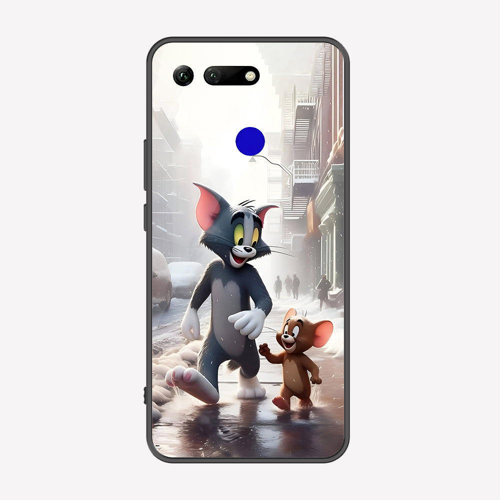 Huawei Honor View 20 Cover - Tom & Jerry Series - Premium Printed Metal soft Bumper shock Proof Case
